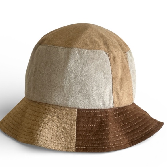 Urban Outfitters Micro Suede Patchwork Bucket Hat main image 11